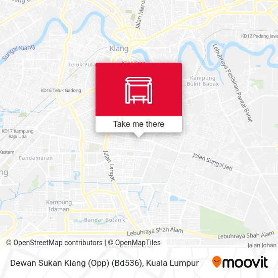 Dewan Sukan Klang (Opp) (Bd536) map