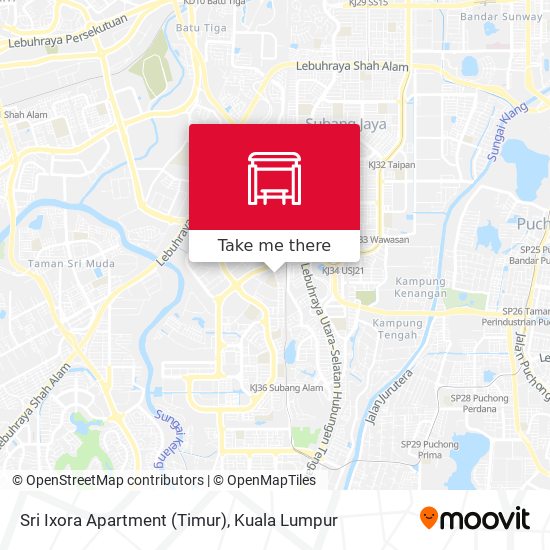 Peta Sri Ixora Apartment (Timur)
