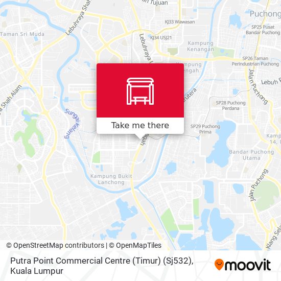 Putra Point Commercial Centre (Timur) (Sj532) map