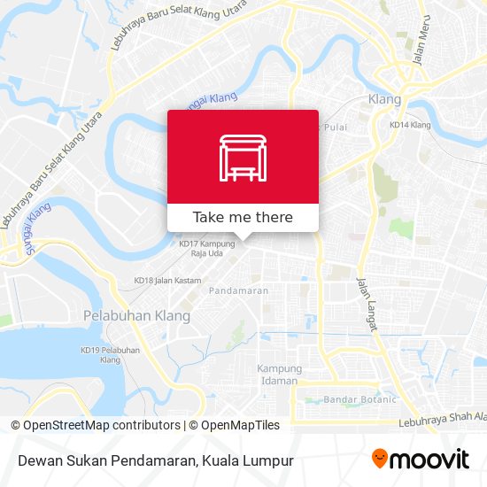 Dewan Sukan Pendamaran map