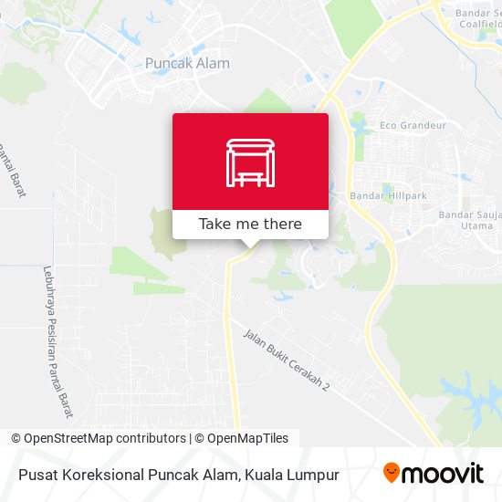 Peta Pusat Koreksional Puncak Alam