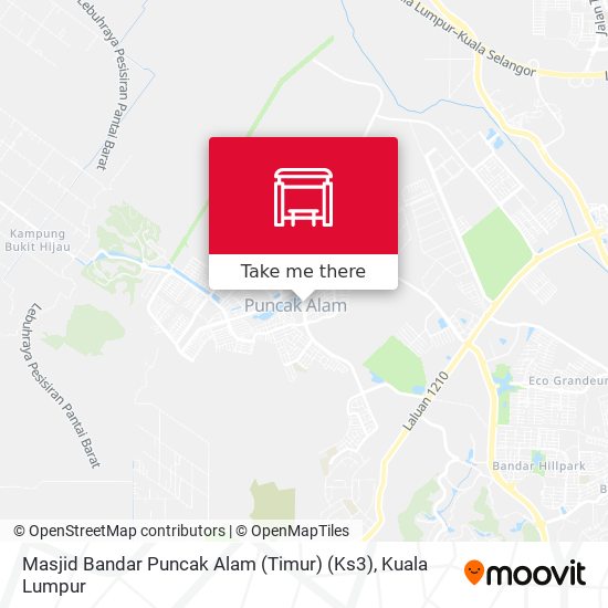 Masjid Bandar Puncak Alam (Timur) (Ks3) map