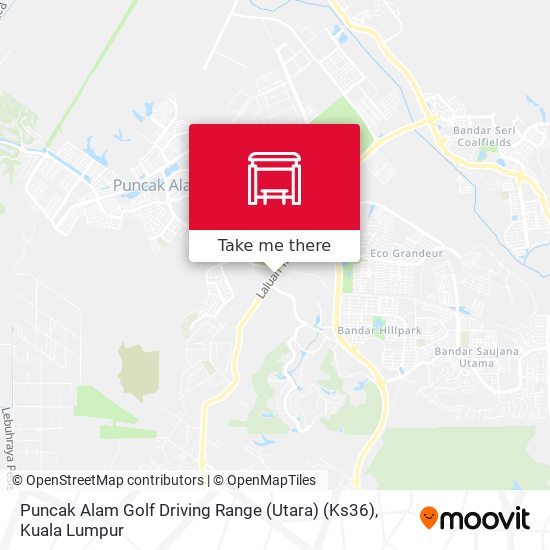 Puncak Alam Golf Driving Range (Utara) (Ks36) map