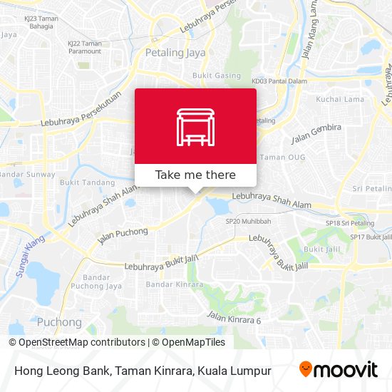 Hong Leong Bank, Taman Kinrara map