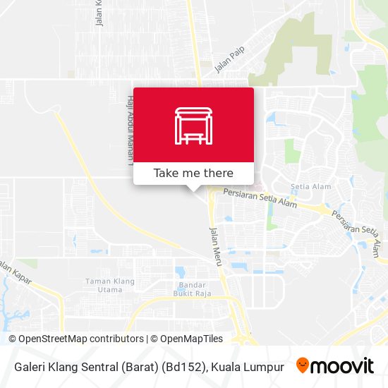 Peta Galeri Klang Sentral (Barat) (Bd152)