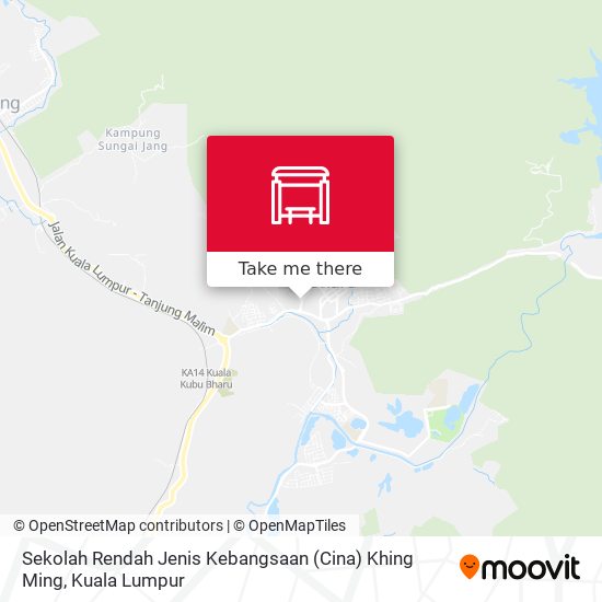 Peta Sekolah Rendah Jenis Kebangsaan (Cina) Khing Ming