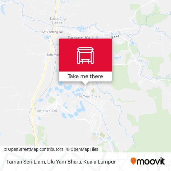 Peta Taman Seri Liam, Ulu Yam Bharu