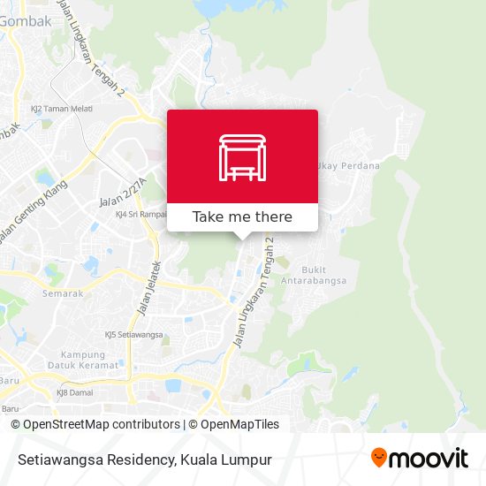 Setiawangsa Residency map