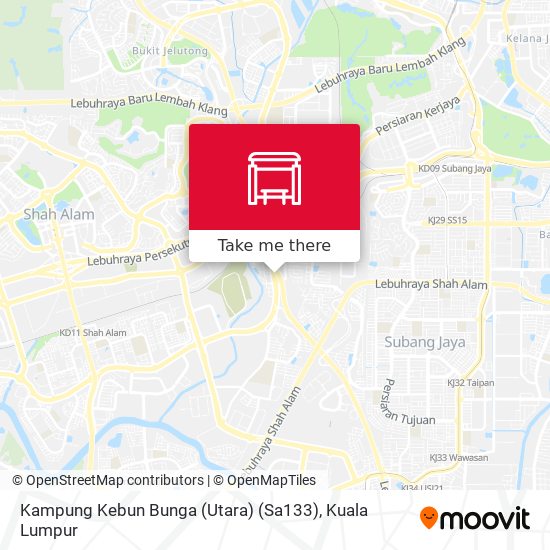 Kampung Kebun Bunga (Utara) (Sa133) map