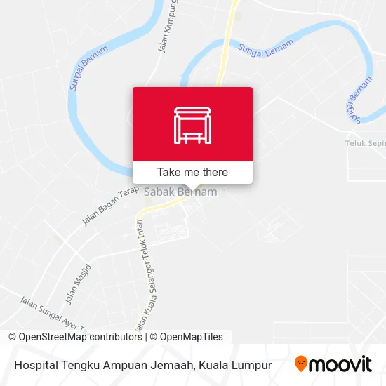 Hospital Tengku Ampuan Jemaah map