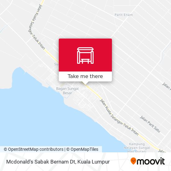 Mcdonald's Sabak Bernam Dt map