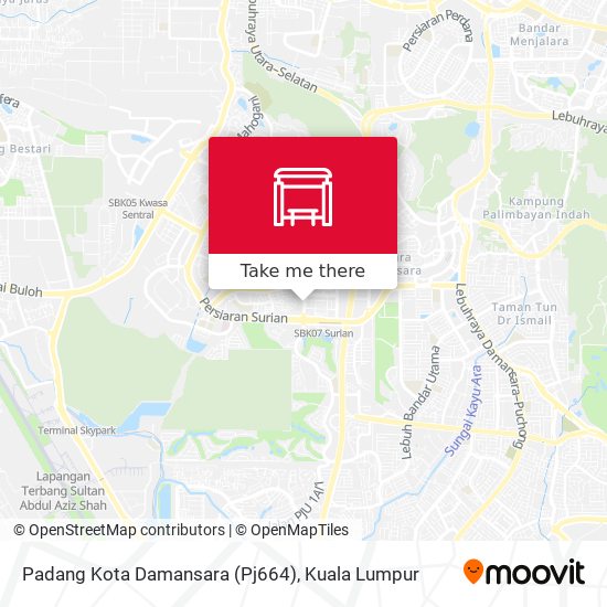 Peta Padang Kota Damansara (Pj664)