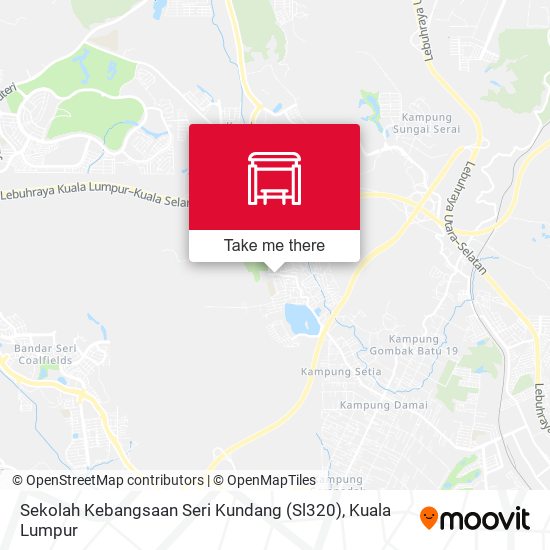Peta Sekolah Kebangsaan Seri Kundang (Sl320)