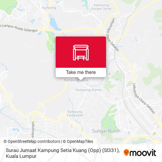 Peta Surau Jumaat Kampung Setia Kuang (Opp) (Sl331)