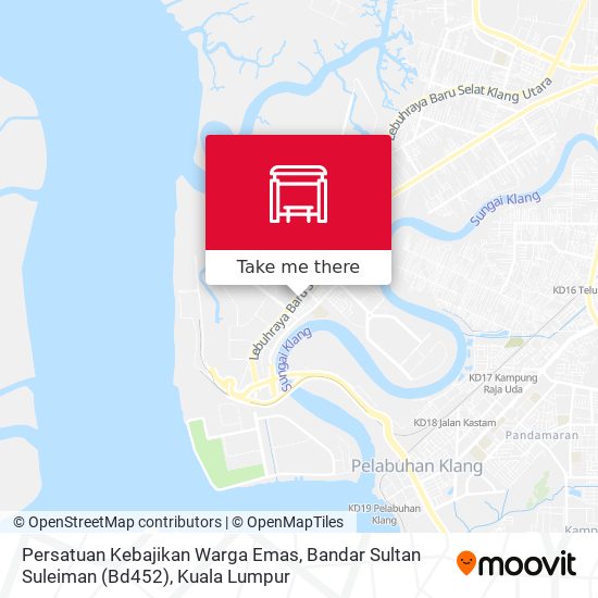 Persatuan Kebajikan Warga Emas, Bandar Sultan Suleiman (Bd452) map