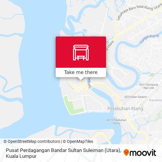 Peta Pusat Perdagangan Bandar Sultan Suleiman (Utara)