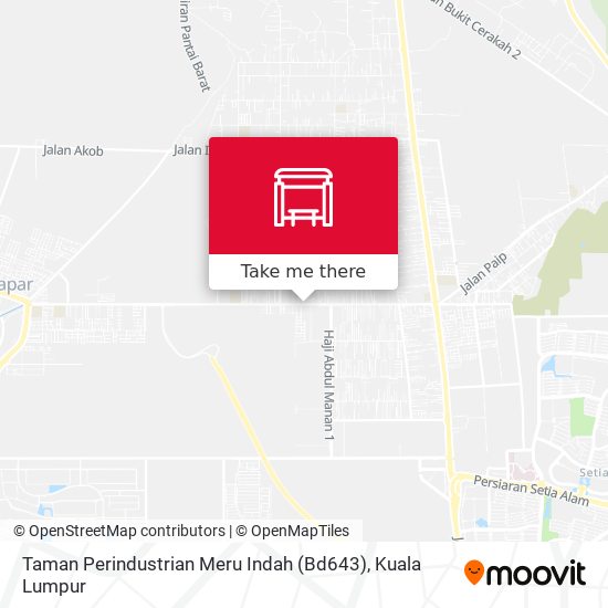 Peta Taman Perindustrian Meru Indah (Bd643)