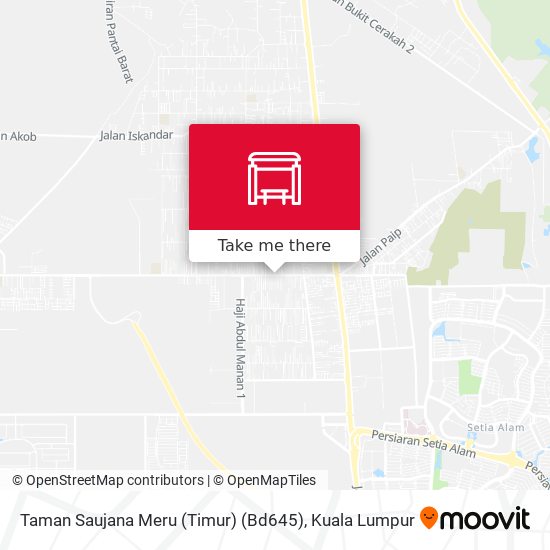 Peta Taman Saujana Meru (Timur) (Bd645)