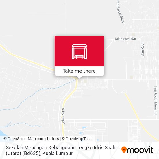 Peta Sekolah Menengah Kebangsaan Tengku Idris Shah (Utara) (Bd635)