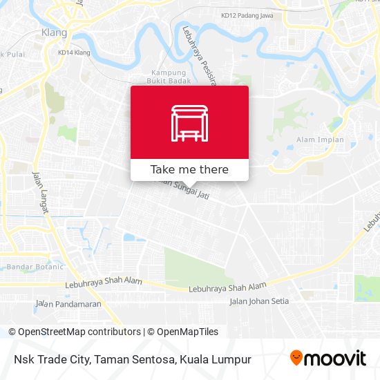 Nsk Trade City, Taman Sentosa map