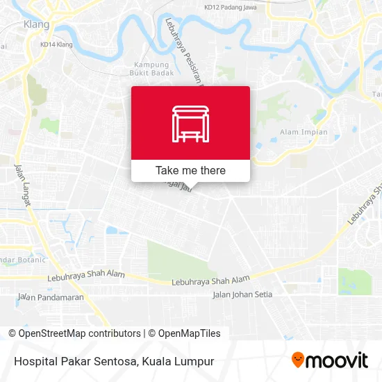 Hospital Pakar Sentosa map