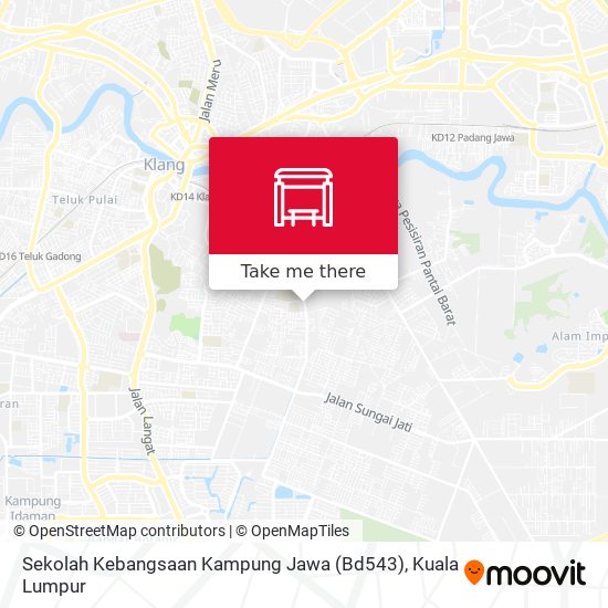 Peta Sekolah Kebangsaan Kampung Jawa (Bd543)