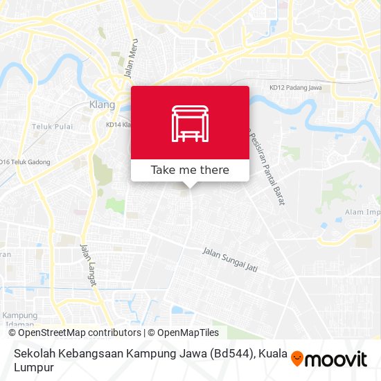 Peta Sekolah Kebangsaan Kampung Jawa (Bd544)