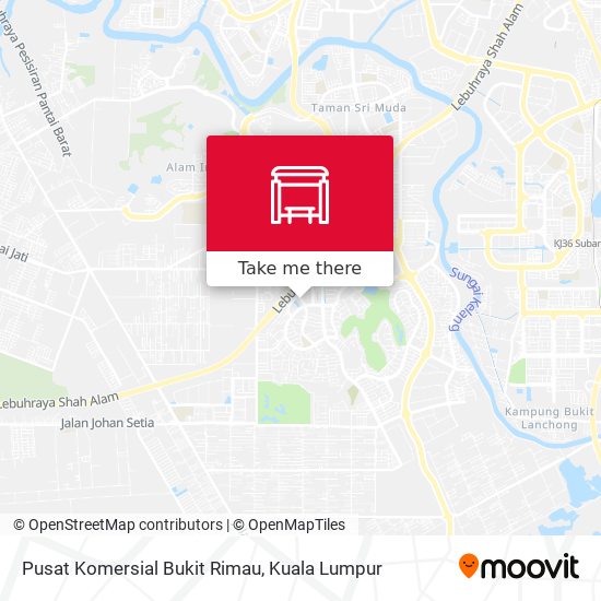 Peta Pusat Komersial Bukit Rimau