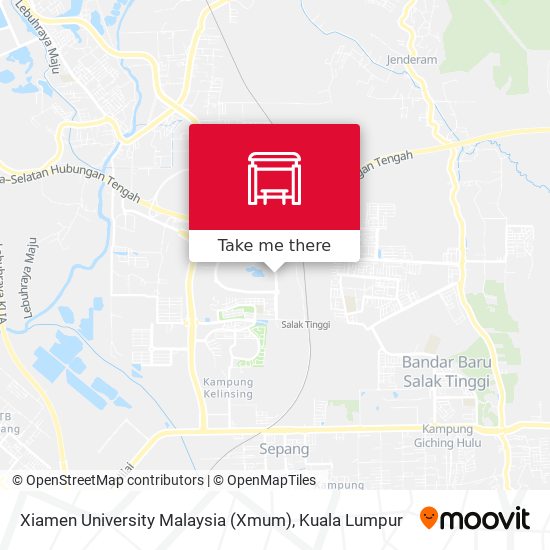 Peta Xiamen University Malaysia (Xmum)