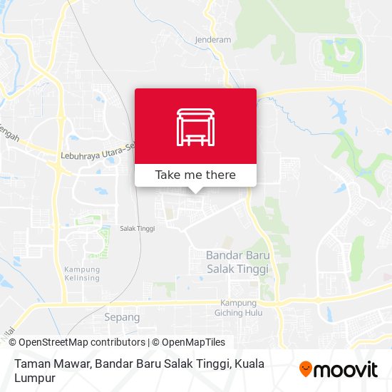 Peta Taman Mawar, Bandar Baru Salak Tinggi