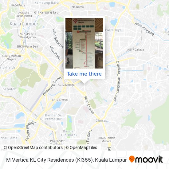 M Vertica KL City Residences (Kl355) map