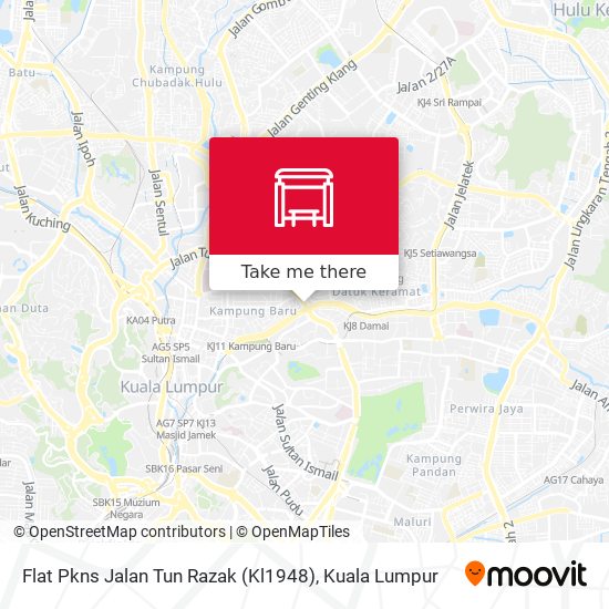 Flat Pkns Jalan Tun Razak (Kl1948) map