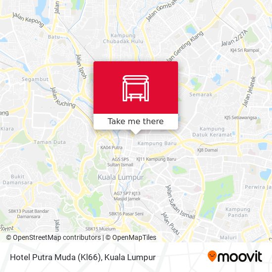 Hotel Putra Muda (Kl66) map