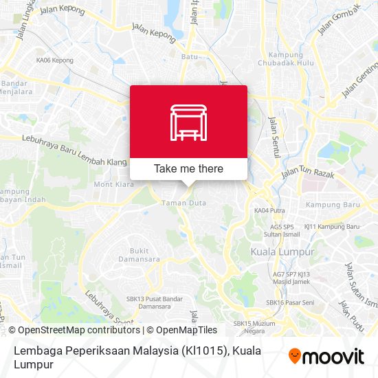 Peta Lembaga Peperiksaan Malaysia (Kl1015)