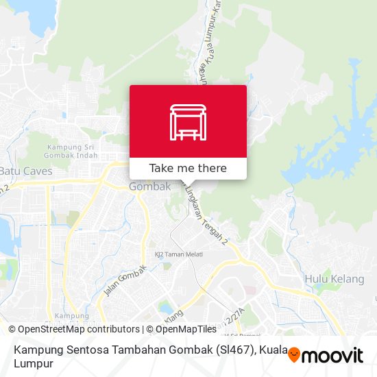 Peta Kampung Sentosa Tambahan Gombak (Sl467)