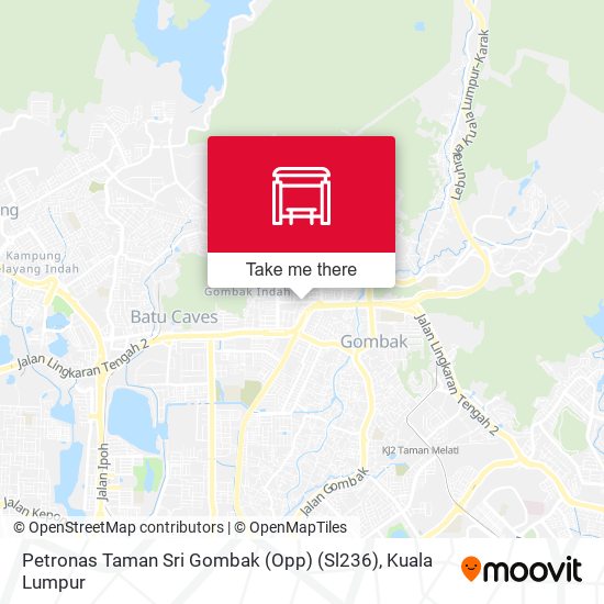Petronas Taman Sri Gombak (Opp) (Sl236) map