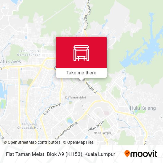 Flat Taman Melati Blok A9 (Kl153) map