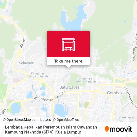 Peta Lembaga Kebajikan Perempuan Islam Cawangan Kampung Nakhoda (Sl74)