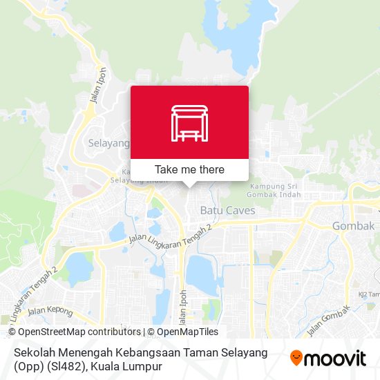 Peta Sekolah Menengah Kebangsaan Taman Selayang (Opp) (Sl482)