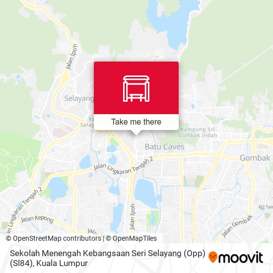 Sekolah Menengah Kebangsaan Seri Selayang (Opp) (Sl84) map