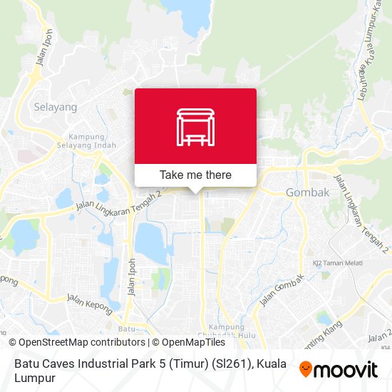 Batu Caves Industrial Park 5 (Timur) (Sl261) map