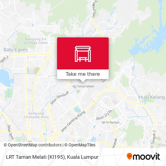Peta LRT Taman Melati (Kl195)