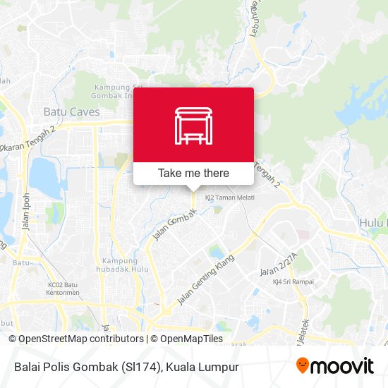 Balai Polis Gombak (Sl174) map