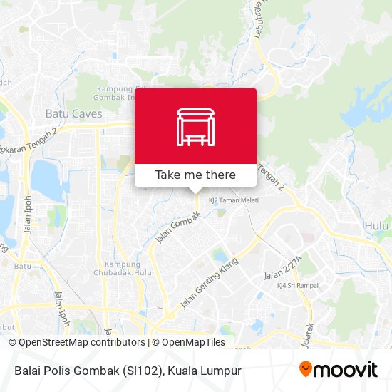 Balai Polis Gombak (Sl102) map