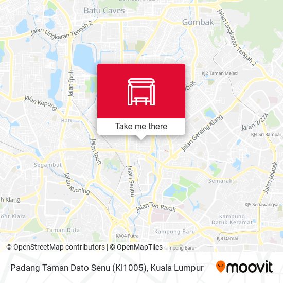 Padang Taman Dato Senu (Kl1005) map