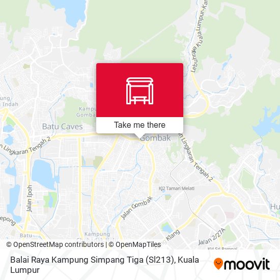 Balai Raya Kampung Simpang Tiga (Sl213) map