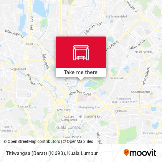 Titiwangsa (Barat) (Kl693) map