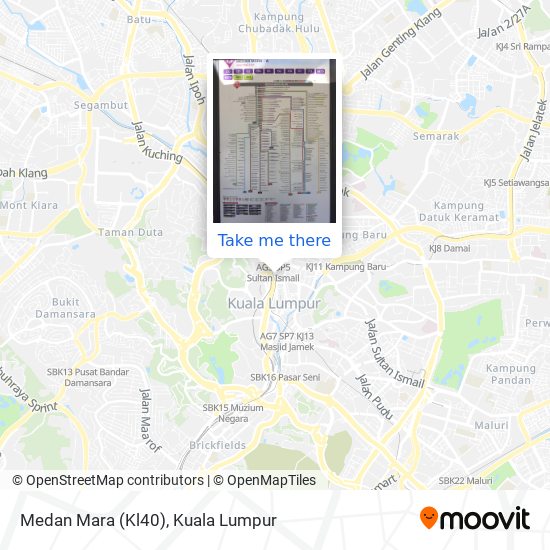 Medan Mara (Kl40) map