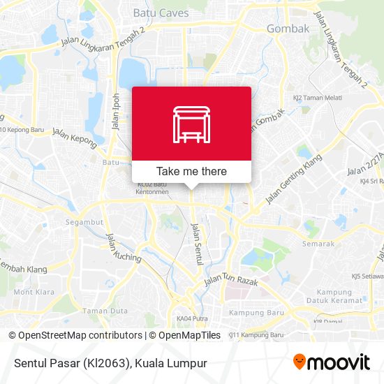 Sentul Pasar (Kl2063) map