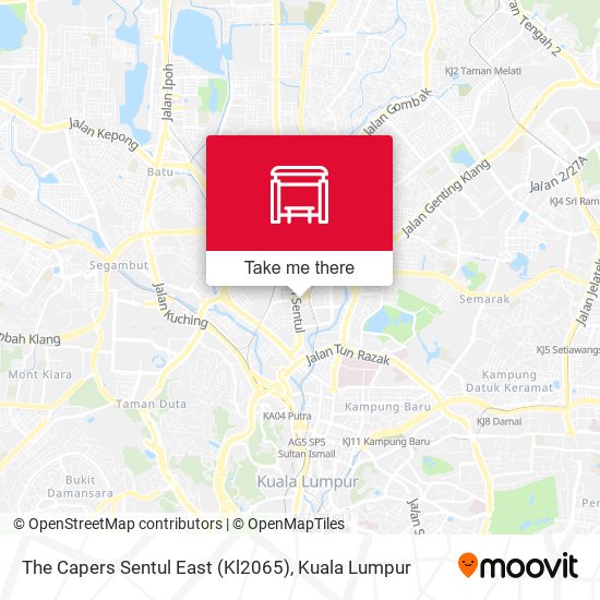 The Capers Sentul East (Kl2065) map